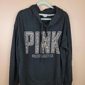 PINK  rare cheetah print hoodie